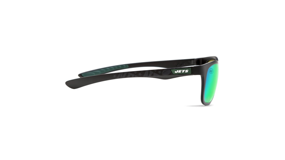 NFL Wayfarer New York Jets Progressive Prescription Sunglasses, Matte Black Frame, 622088T22PR