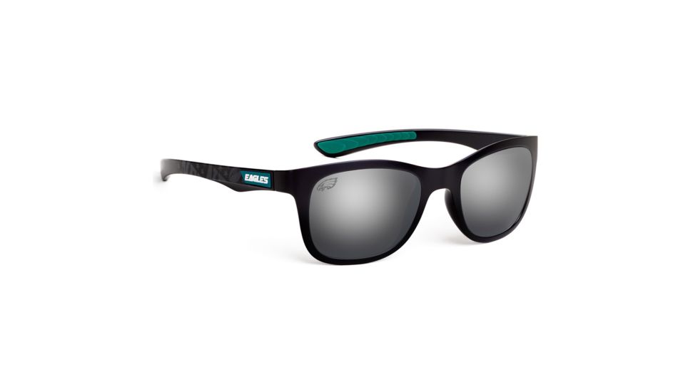NFL Wayfarer Philadelphia Eagles Progressive Prescription Sunglasses, Matte Black Frame, 622088T24PR
