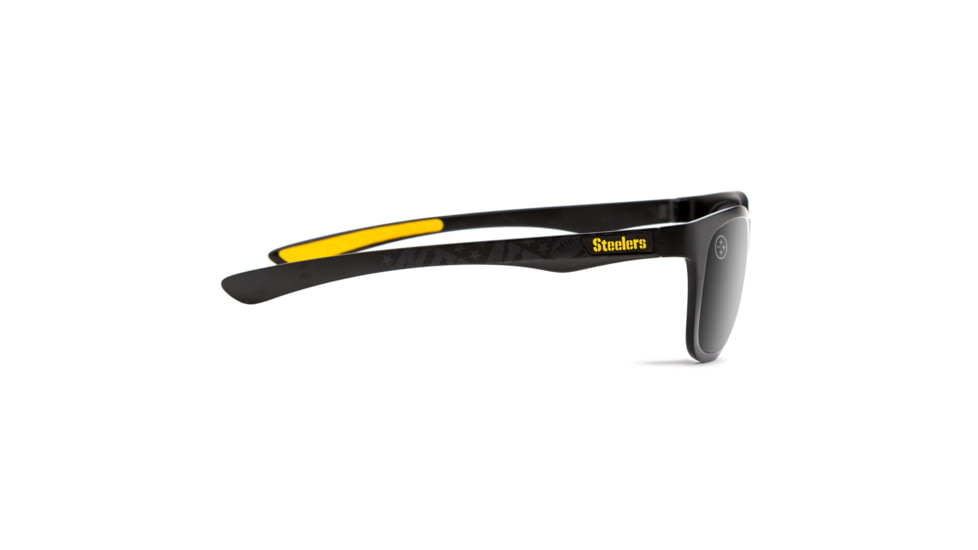 NFL Wayfarer Pittsburgh Steelers Progressive Prescription Sunglasses, Matte Black Frame, 622088T25PR
