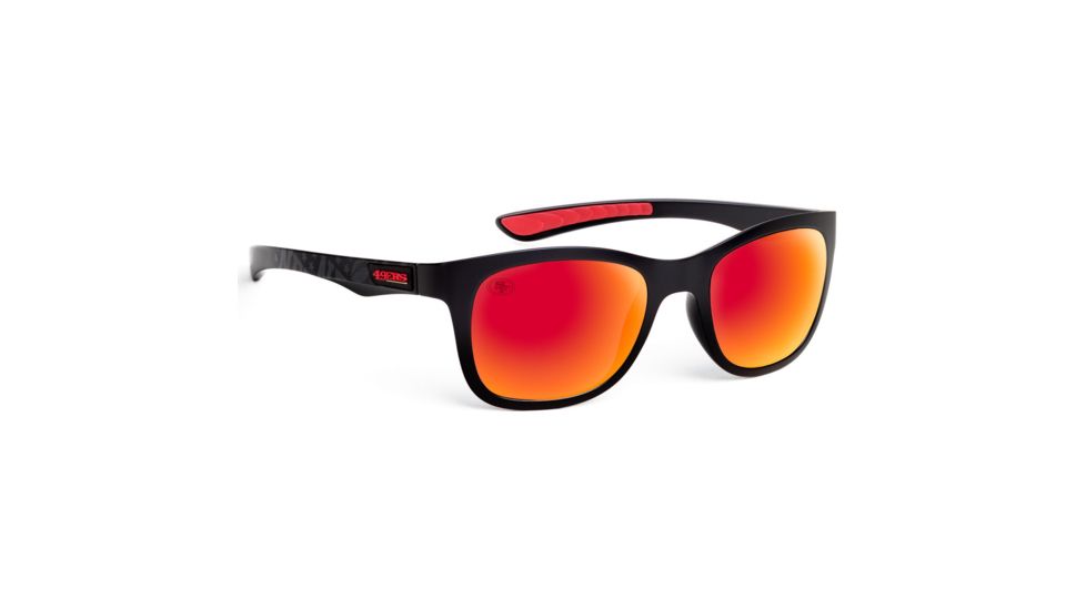 NFL Wayfarer San Francisco 49ers Progressive Prescription Sunglasses, Matte Black Frame, 622088T27PR