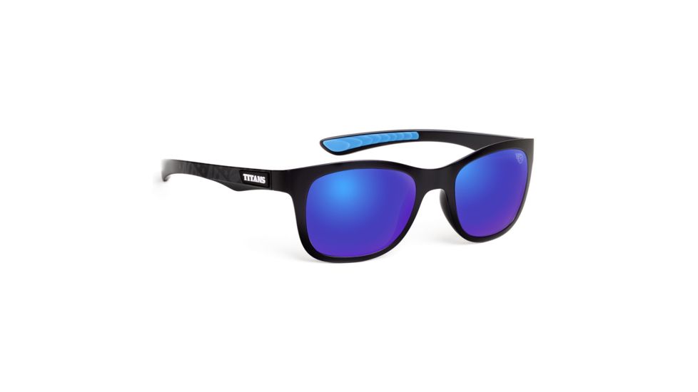 NFL Wayfarer Tennessee Titans Progressive Prescription Sunglasses, Matte Black Frame, 622088T31PR