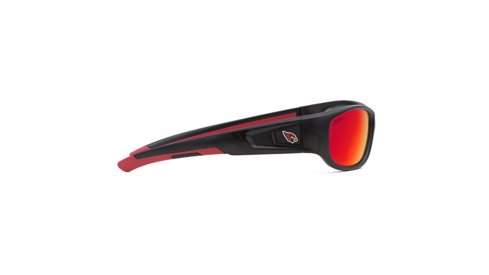 NFL Zone Arizona Cardinals Single Vision Prescription Sunglasses, Matte Black Frame, 655975T01SV