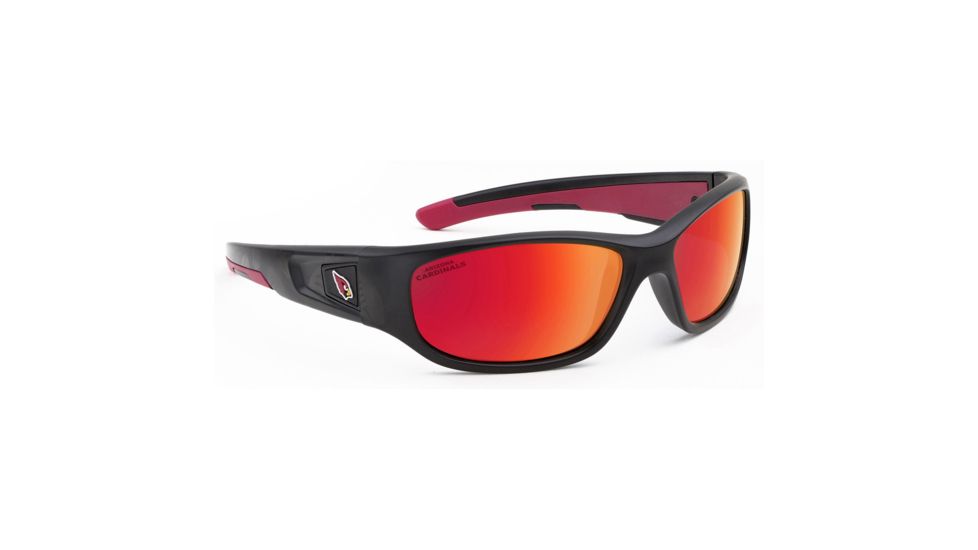 NFL Zone Arizona Cardinals Single Vision Prescription Sunglasses, Matte Black Frame, 655975T01SV
