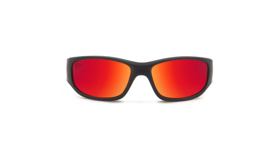 NFL Zone Atlanta Falcons Single Vision Prescription Sunglasses, Matte Black Frame, 655975T02SV