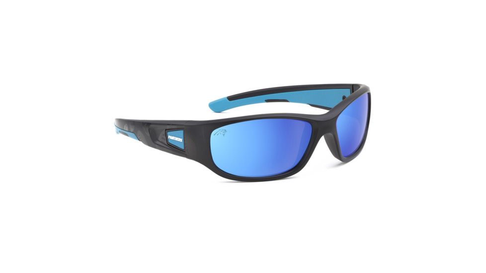 NFL Zone Carolina Panthers Single Vision Prescription Sunglasses, Matte Black Frame, 655975T05SV