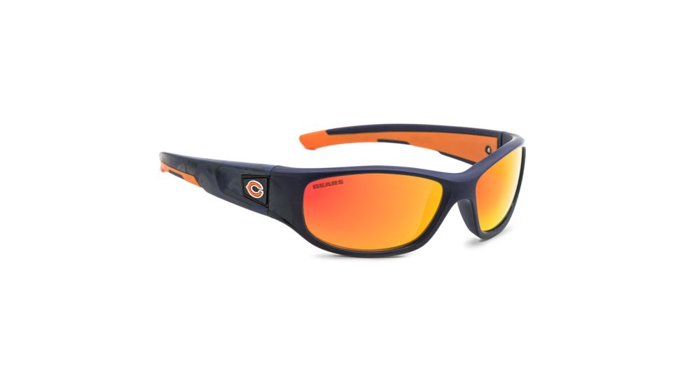 NFL Zone Chicago Bears Single Vision Prescription Sunglasses, Matte Dark Blue Frame, 655975T06SV
