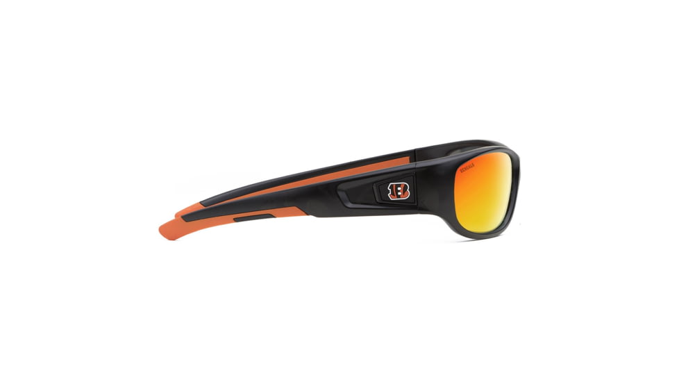 NFL Zone Cincinnati Bengals Single Vision Prescription Sunglasses, Matte Black Frame, 655975T07SV