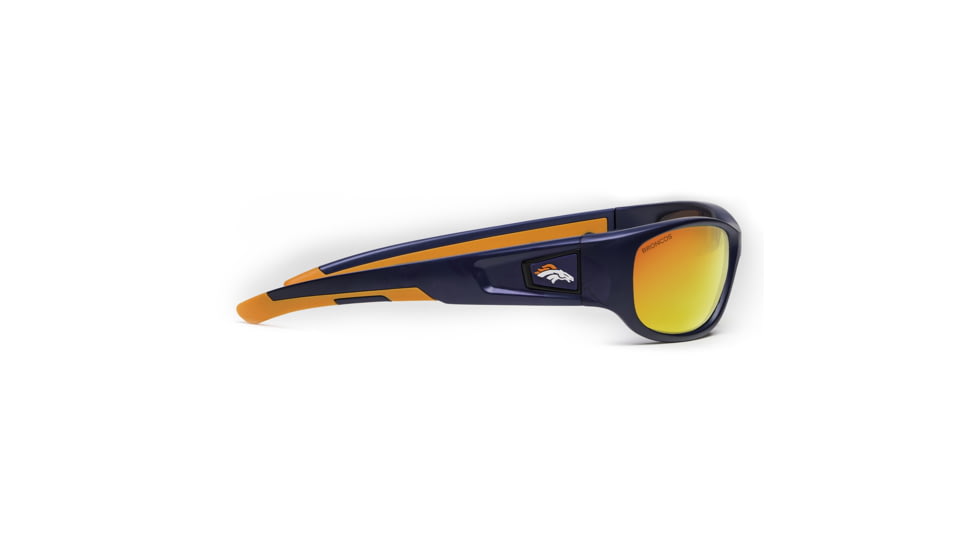 NFL Zone Denver Broncos Single Vision Prescription Sunglasses, Matte Dark Blue Frame, 655975T10SV