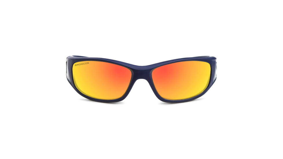 NFL Zone Denver Broncos Single Vision Prescription Sunglasses, Matte Dark Blue Frame, 655975T10SV