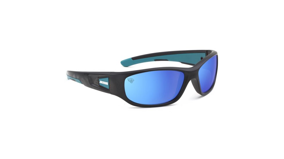 NFL Zone Jacksonville Jaguars Single Vision Prescription Sunglasses, Matte Black Frame, 655975T15SV