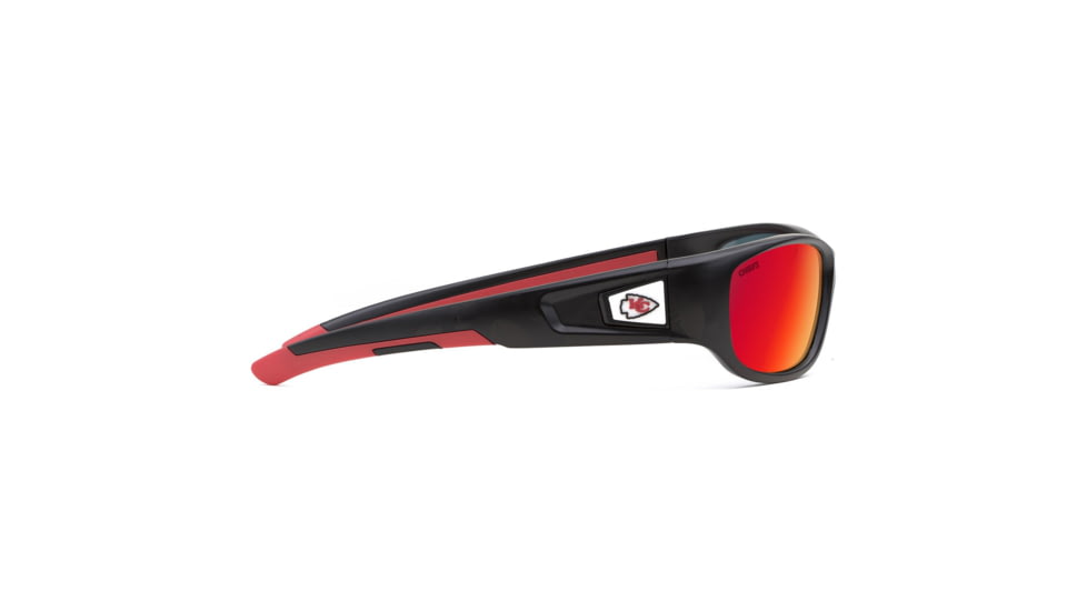 NFL Zone Kansas City Chiefs Single Vision Prescription Sunglasses, Matte Black Frame, 655975T16SV