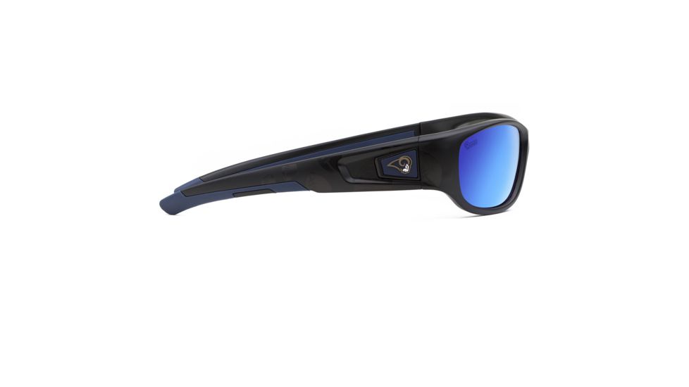 NFL Zone Los Angeles Rams Single Vision Prescription Sunglasses, Matte Black Frame, 655975T29SV