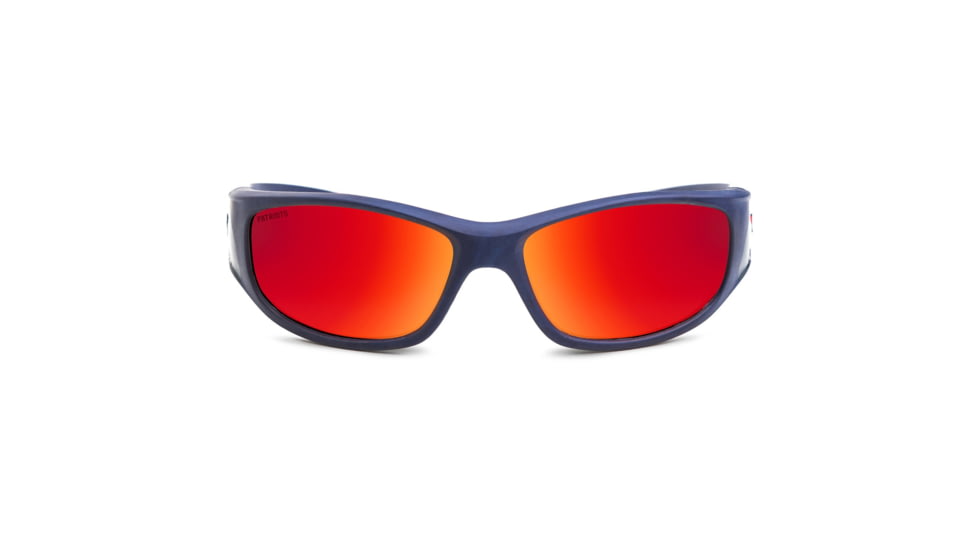 NFL Zone New England Patriots Single Vision Prescription Sunglasses, Matte Dark Blue Frame, 655975T19SV