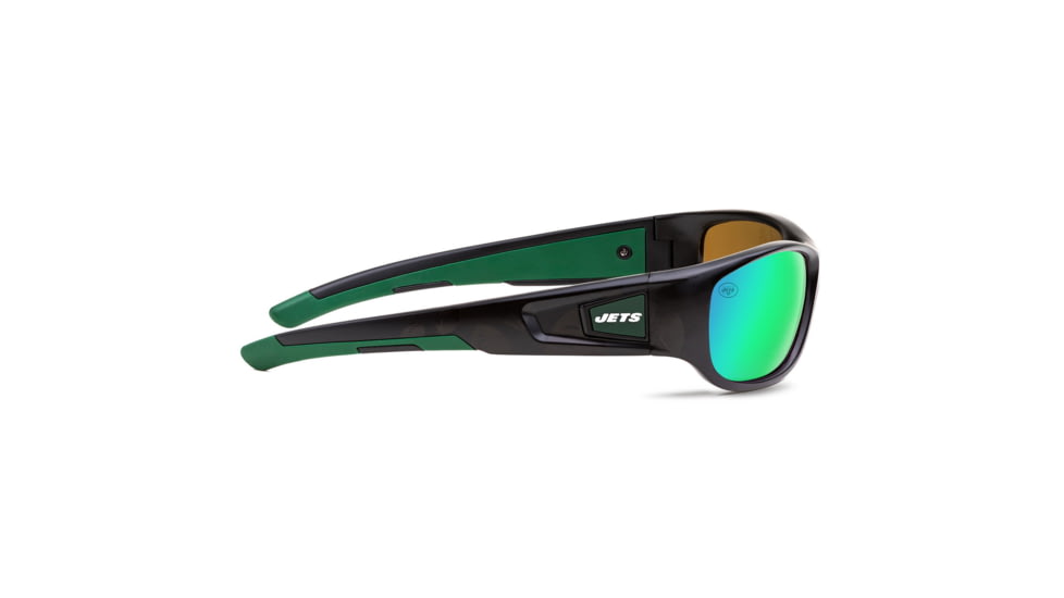 NFL Zone New York Jets Single Vision Prescription Sunglasses, Matte Black Frame, 655975T22SV