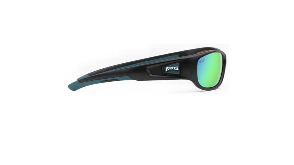 NFL Zone Philadelphia Eagles Single Vision Prescription Sunglasses, Matte Black Frame, 655975T24SV