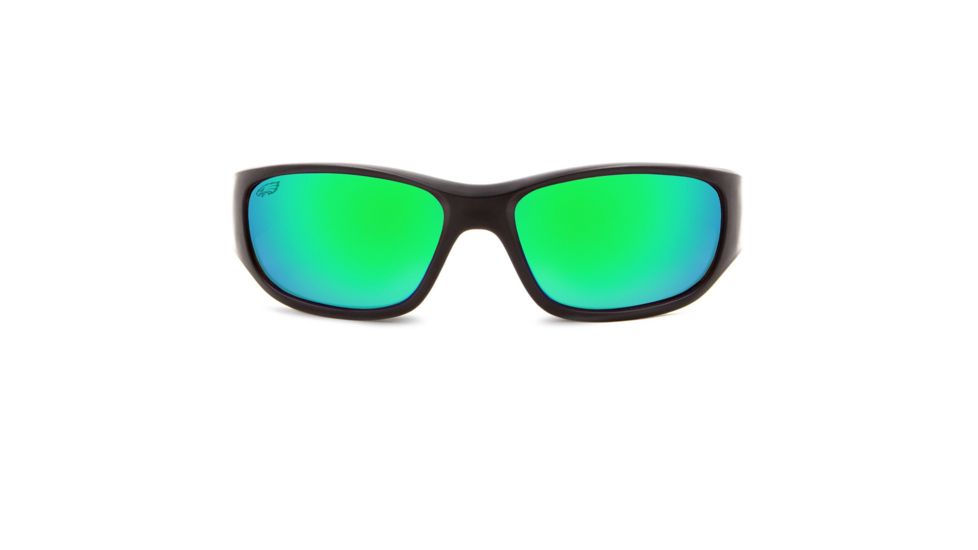 NFL Zone Philadelphia Eagles Single Vision Prescription Sunglasses, Matte Black Frame, 655975T24SV