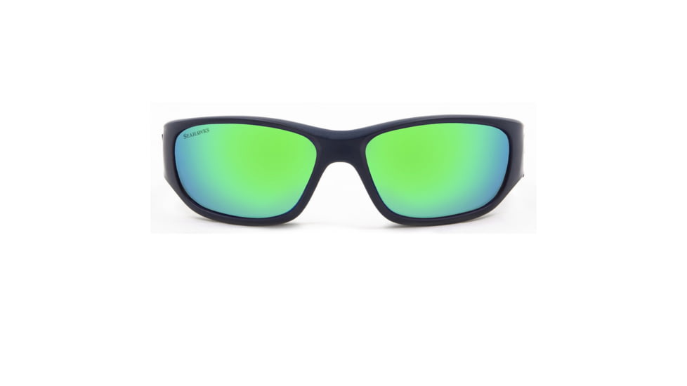 NFL Zone Seattle Seahawks Single Vision Prescription Sunglasses, Matte Dark Blue Frame, 655975T28SV