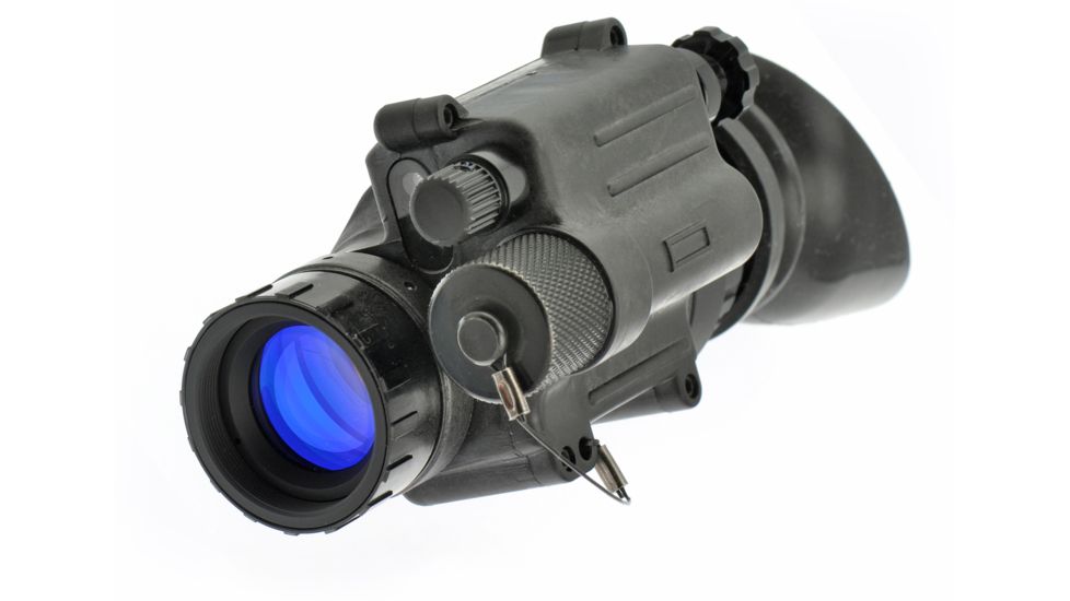 NG PVS14 Ghost MG Gen 3 Multi-Purpose Night Vision Monocular Ghost White Phosphor with Manual Gain, Black NGPVS143G