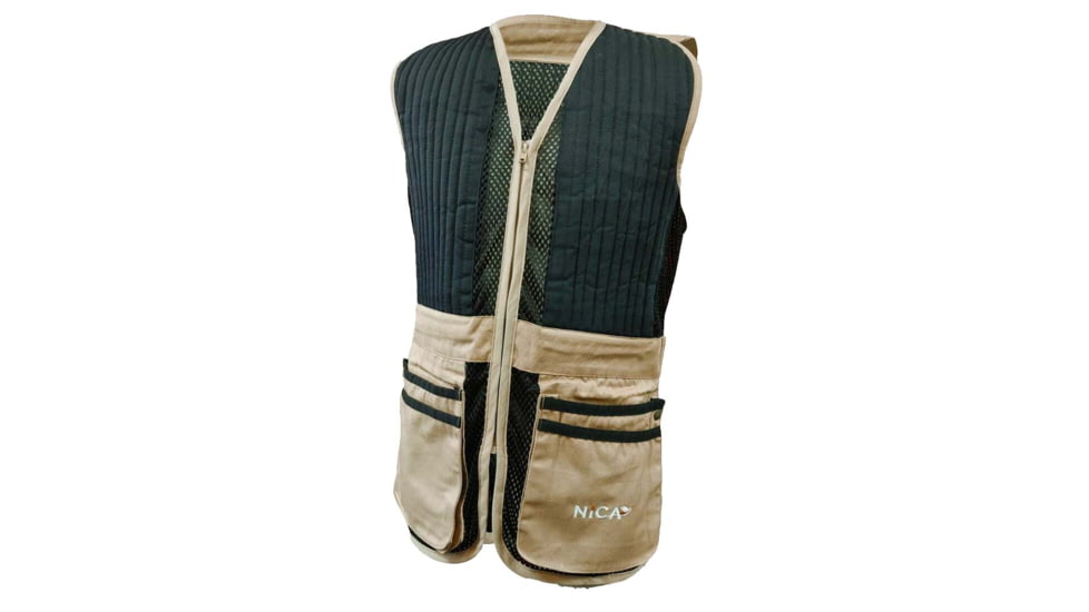 NICA Shooting Ambi Vest - Youth, Khaki, Large, VNI502-KHA-L