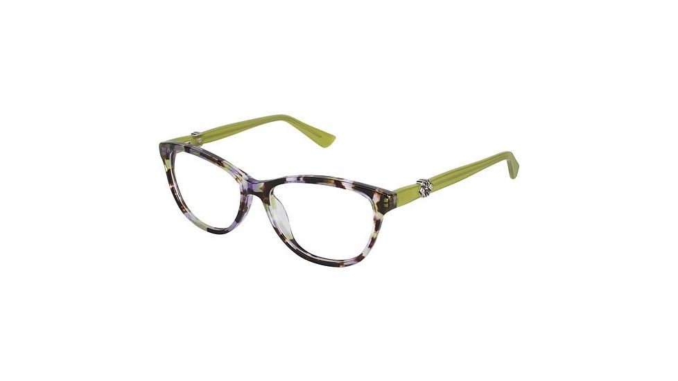 Nicole Miller Arden Single Vision Prescription Eyeglasses - Frame PURPLE TORTOISE, Size 52/15mm NMARDEN01