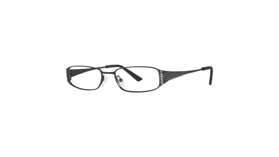 Nicole Miller Bayard Bifocal Prescription Eyeglasses - Frame Matte Black, Size 50/16mm NMBAYARD01