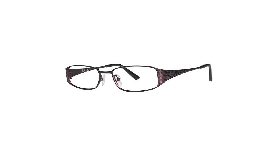 Nicole Miller Bayard Bifocal Prescription Eyeglasses - Frame Matte Burgundy, Size 50/16mm NMBAYARD03