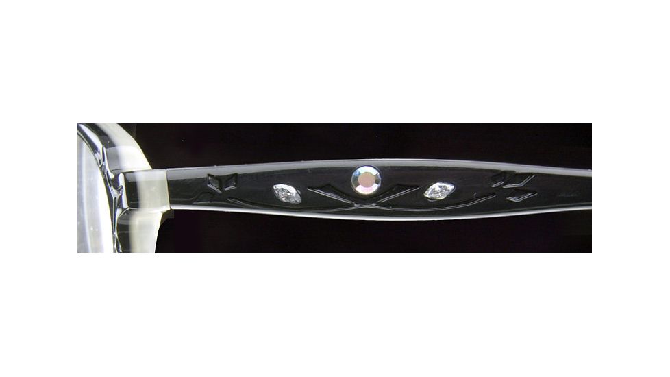 Nicole Miller Beaded SENM BEAD00 Single Vision Prescription Eyewear - Ebony SENM BEAD004835 BK