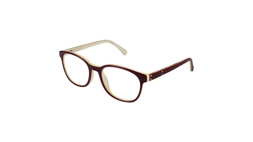 Nicole Miller Bloomfield Bifocal Prescription Eyeglasses - Frame BURGUNDY, Size 54/19mm NMBLOOMFIELD03