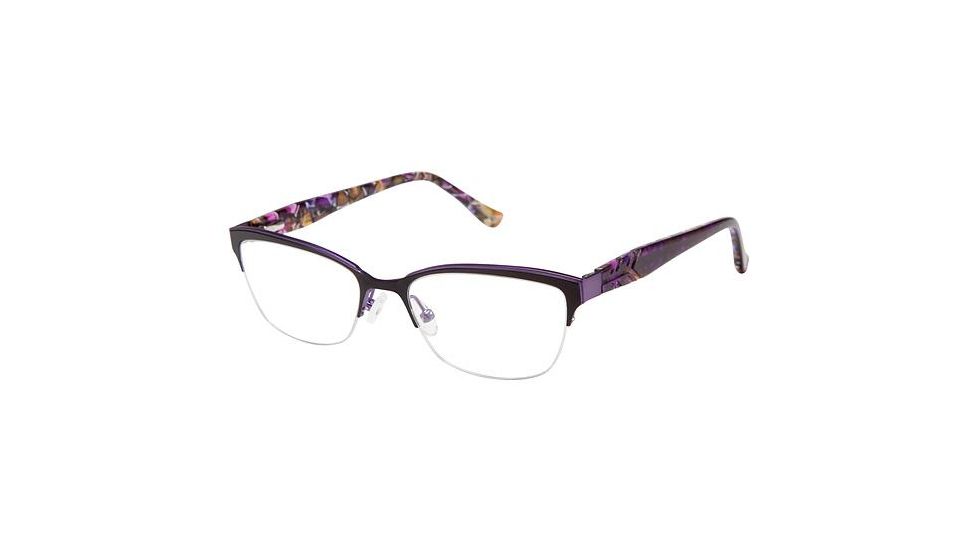 Nicole Miller Bogart Progressive Prescription Eyeglasses - Frame MATTE BLK, Size 50/17mm NMBOGART01
