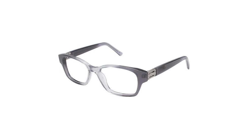 Nicole Miller Broome Single Vision Prescription Eyeglasses - Frame Black Fade, Size 50/16mm NMBROOME02