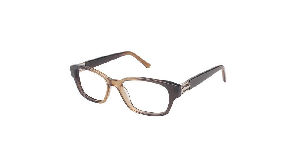 Nicole Miller Broome Single Vision Prescription Eyeglasses - Frame Golden Rod Fade, Size 50/16mm NMBROOME03