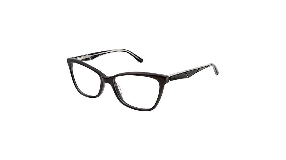 Nicole Miller Carmer Bifocal Prescription Eyeglasses - Frame Black / Black, Size 53/16mm NMCARMER01