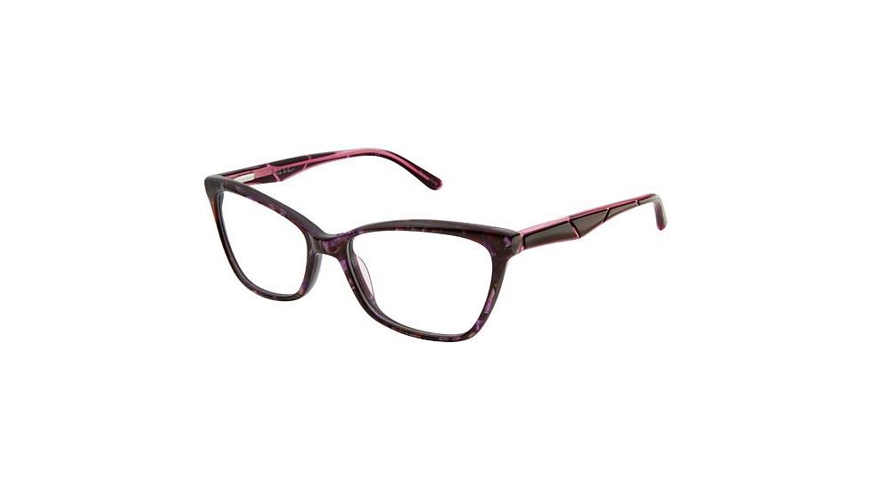 Nicole Miller Carmer Bifocal Prescription Eyeglasses - Frame Rose Marble, Size 53/16mm NMCARMER02