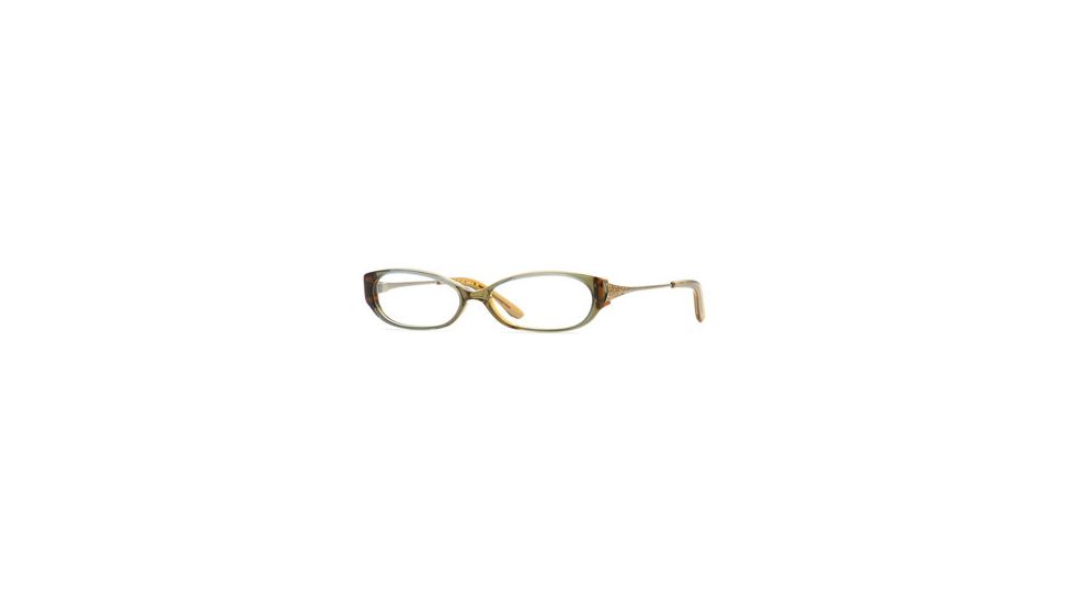 Nicole Miller Collection NL Classique SENL CLAS00 Progressive Prescription Eyeglasses - Olive SENL CLAS005235 GN