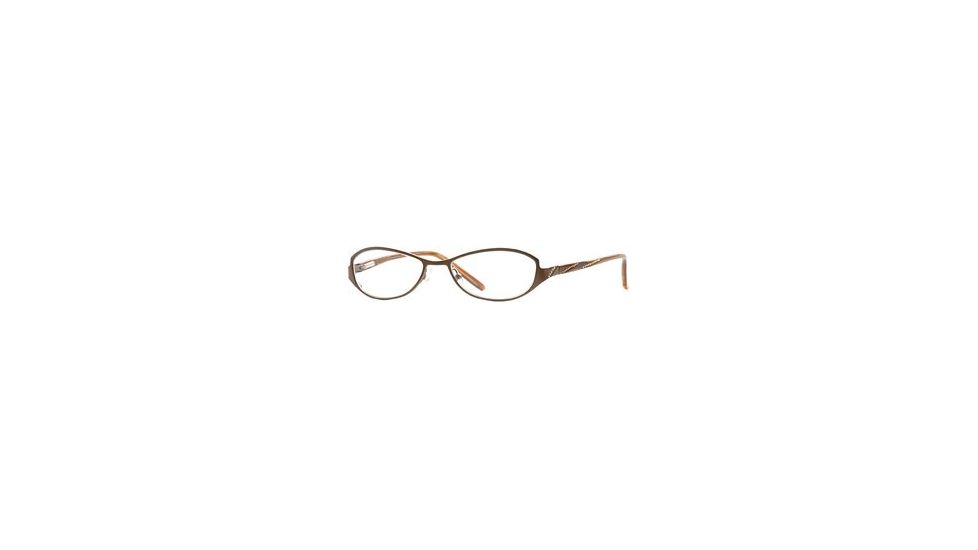 Nicole Miller Collection NL Condesa SENL COND00 Bifocal Prescription Eyeglasses - Brushed Brown SENL COND005335 BN