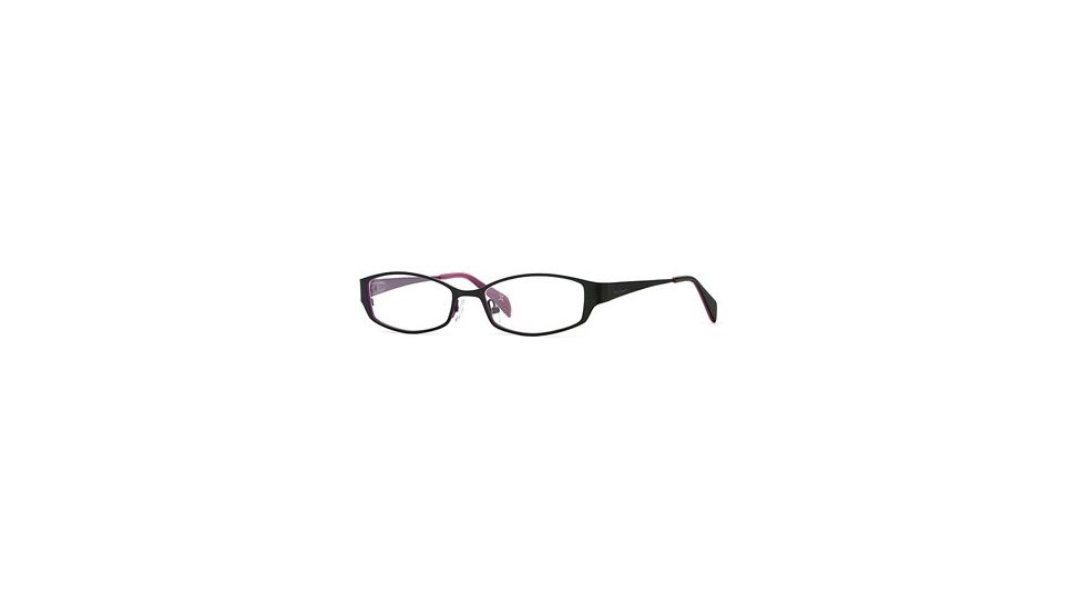 Nicole Miller Collection NL Double Vision SENL DOUB00 Eyeglass Frames - Blackberry SENL DOUB005135 BK