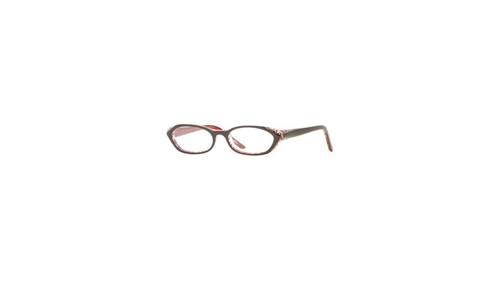 Nicole Miller Collection NL Scandale SENL SCAN00 Progressive Prescription Eyeglasses - Bamboo SENL SCAN005240 BN