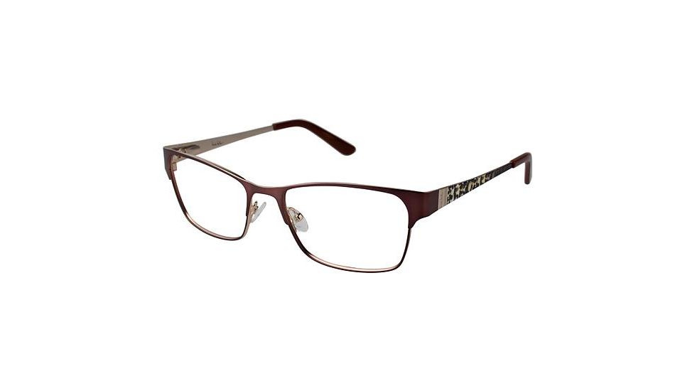 Nicole Miller East Eyeglass Frames - Frame MATTE BROWN, Size 54/17mm NMEAST02