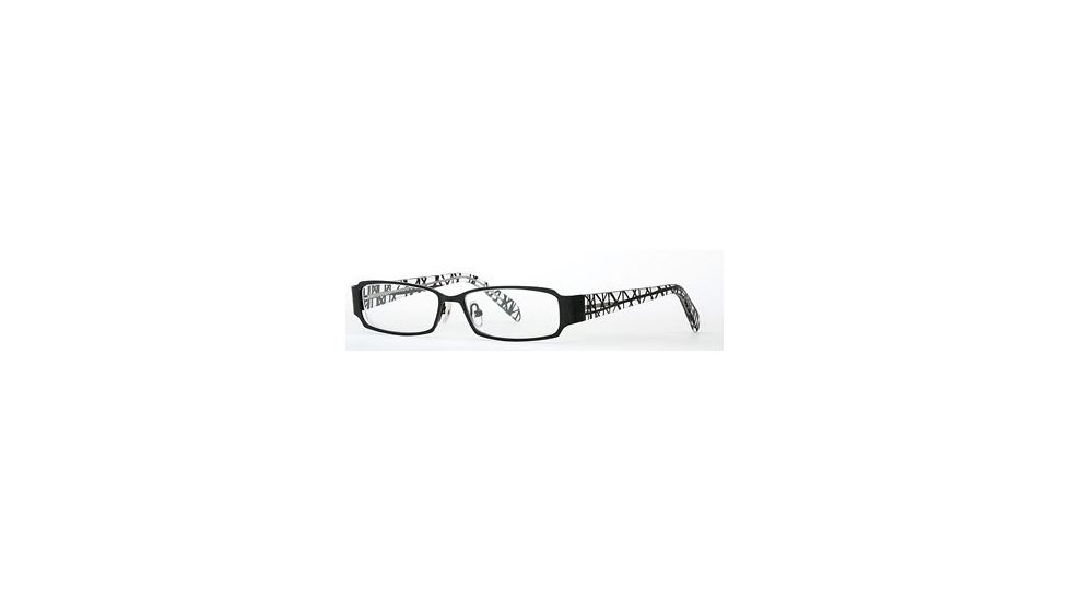 Nicole Miller Edgy SENM EDGY00 Bifocal Prescription Eyeglasses - Black Web SENM EDGY005135 BK