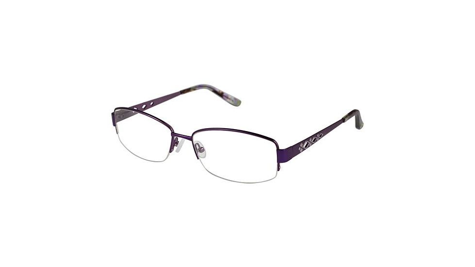 Nicole Miller Emerson Eyeglass Frames - Frame PURPLE/TORTOISE, Size 58/17mm NMEMERSON03