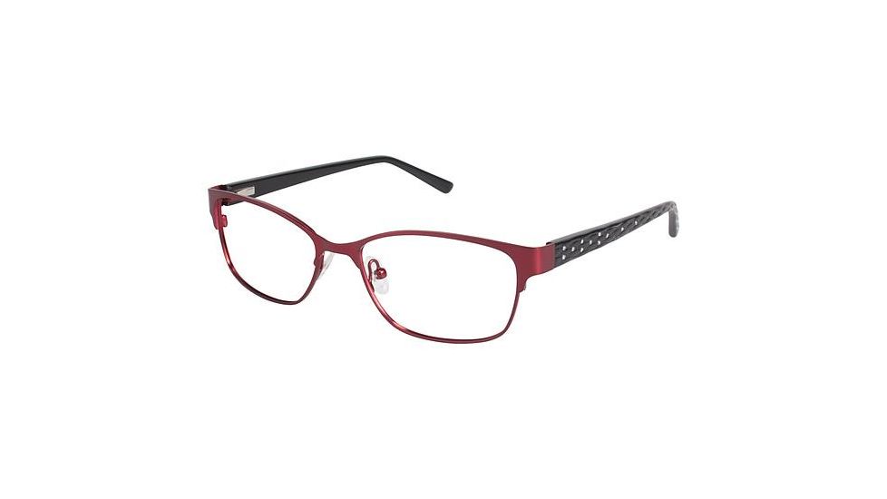 Nicole Miller Esme Bifocal Prescription Eyeglasses - Frame MATTE BURGUNDY, Size 53/16mm NMESME03