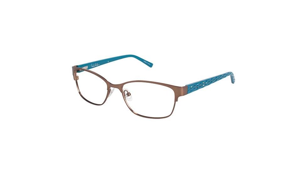 Nicole Miller Esme Bifocal Prescription Eyeglasses - Frame MATTE DK BROWN, Size 53/16mm NMESME02
