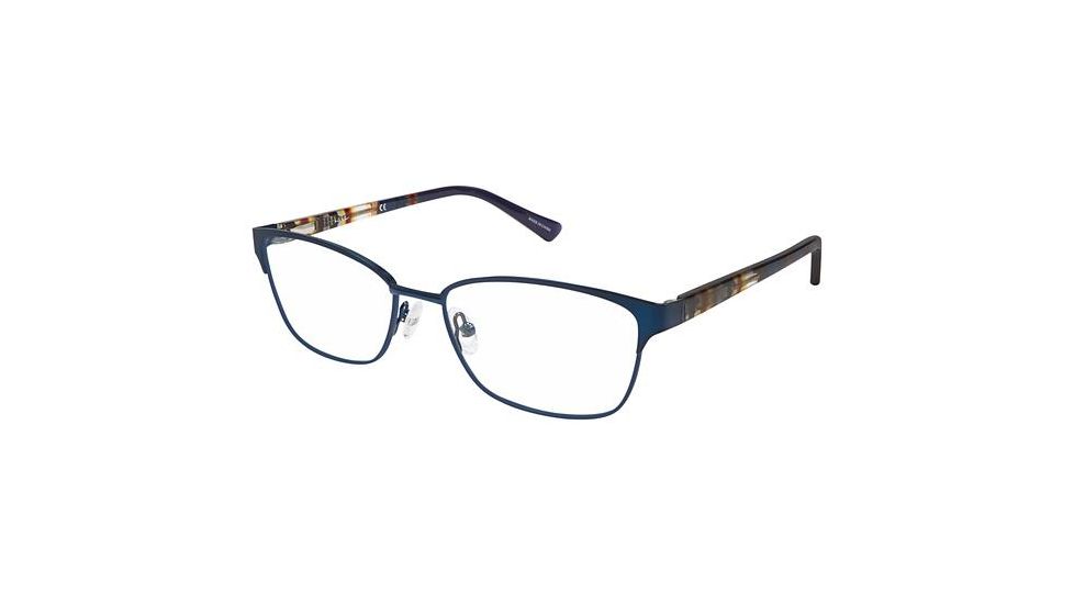 Nicole Miller Evergreen Bifocal Prescription Eyeglasses - Frame Matte Navy, Size 53/16mm NMEVERGREEN03