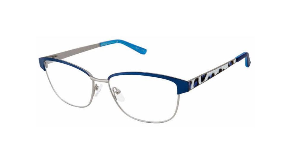 Nicole Miller Foster Bifocal Prescription Eyeglasses - Frame Matte Navy, Size 56/15mm NMFOSTER03