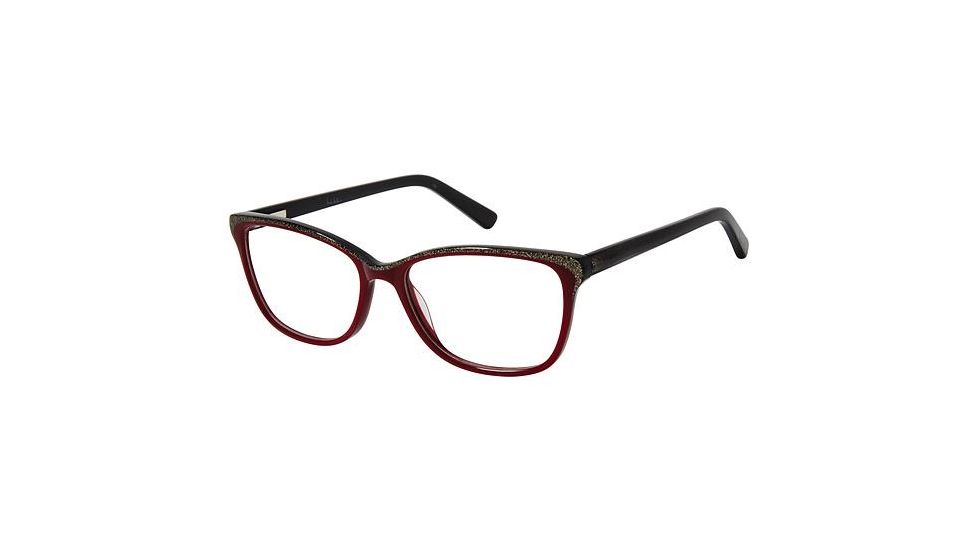 Nicole Miller Hemlock Bifocal Prescription Eyeglasses - Frame BURGUNDY, Size 53/16mm NMHEMLOCK02