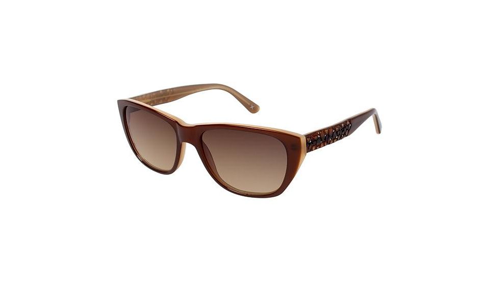 Nicole Miller HOLLAND Sunglasses - Frame Amber, Size 53/16mm NMHOLLAND02