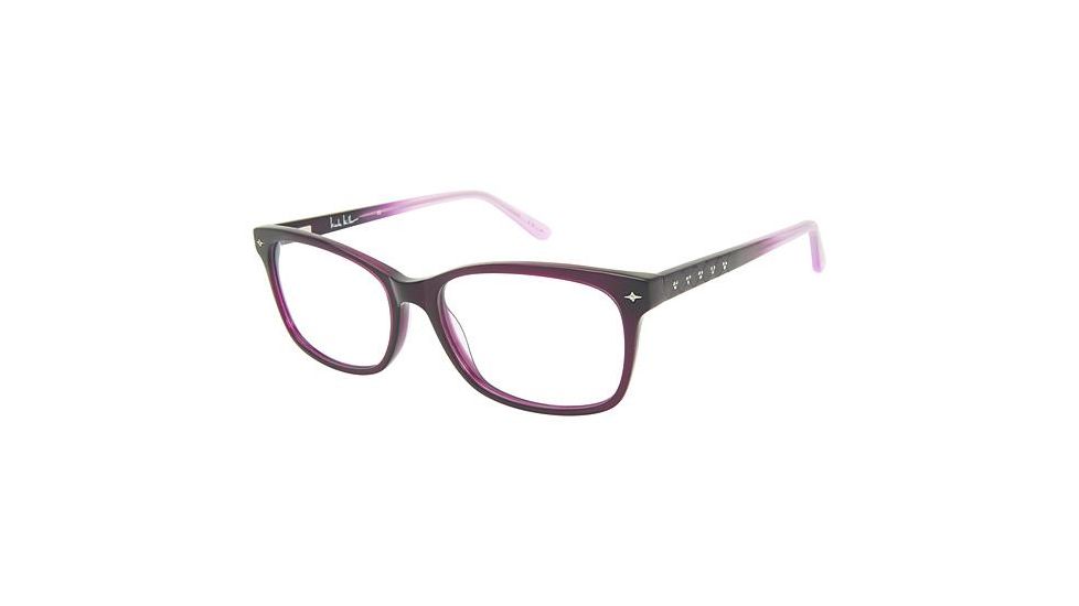 Nicole Miller Jaida Bifocal Prescription Eyeglasses - Frame MULBERRY, Size 57/17mm NMJAIDA03