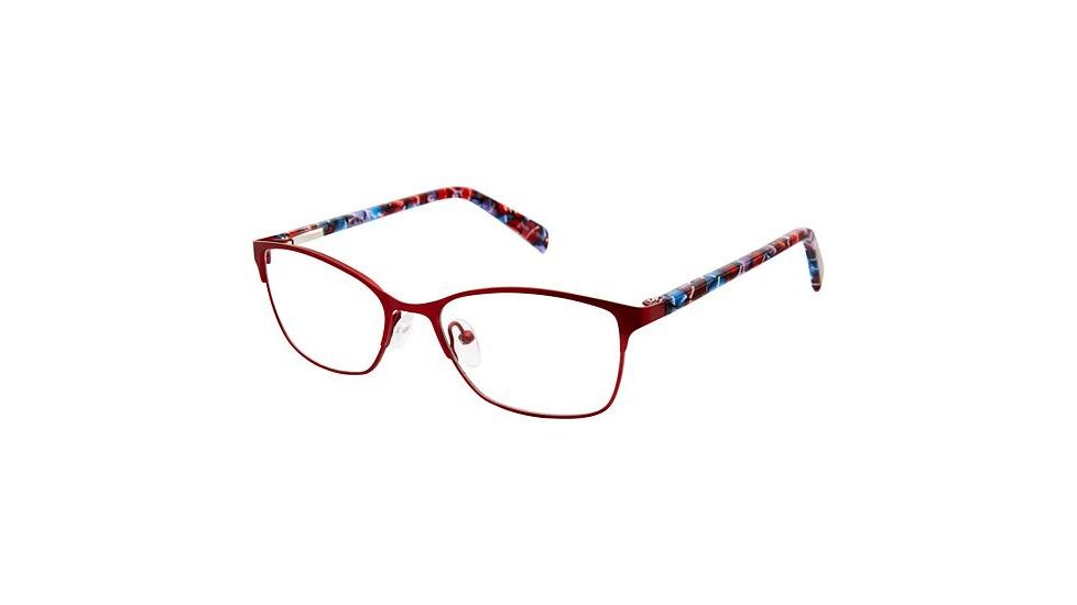 Nicole Miller Liana Eyeglass Frames - Frame Burgundy/ Red, Size 49/16mm NMLIANA03