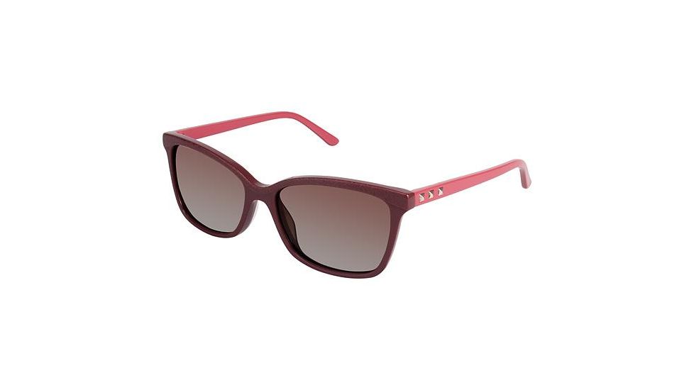 Nicole Miller Nassau Bifocal Prescription Sunglasses NMNASSAU02 - Frame Color Firebrick/blush
