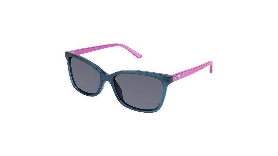 Nicole Miller Nassau Bifocal Prescription Sunglasses NMNASSAU03 - Frame Color Navy / Orchid